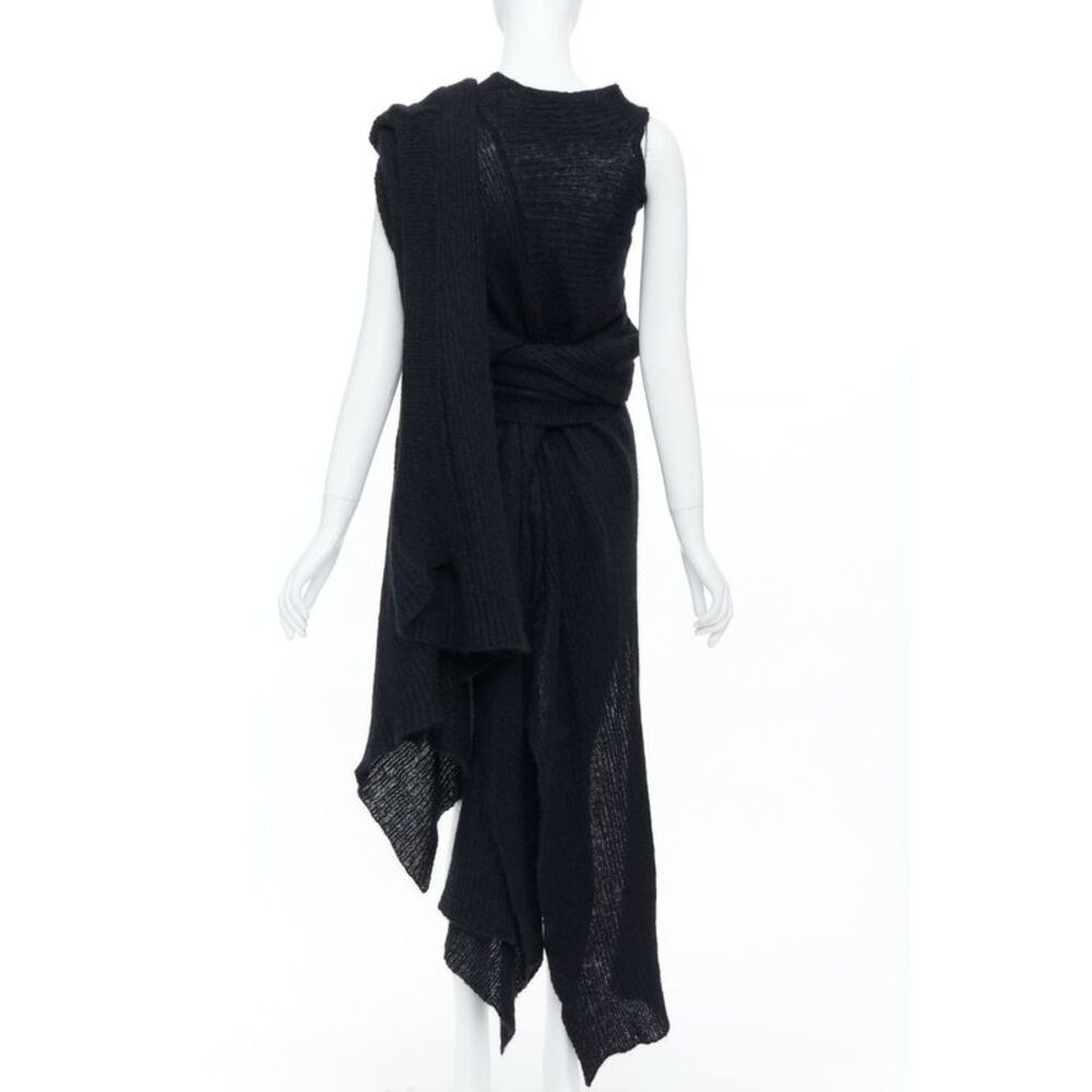 Yohji Yamamoto Black Wrap Cardigan Sweater - Picture 5 of 9